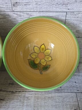 Dahlia Gold By Metlox-Poppytrail-Vernon Cereal Bowls Set Of 4